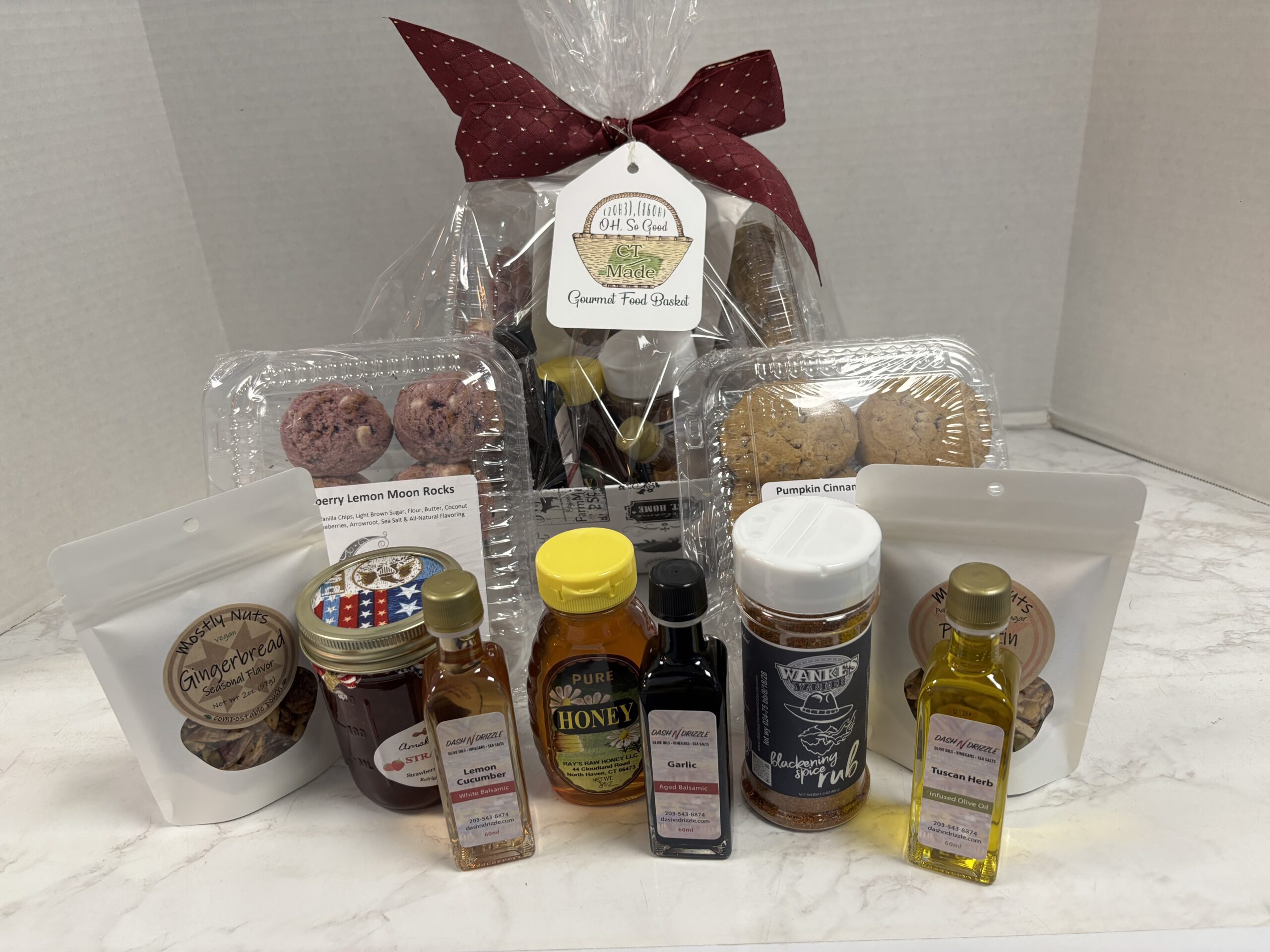 "OH" SO GOOD CT MADE GOURMET FOOD GIFT BASKET - Image 3