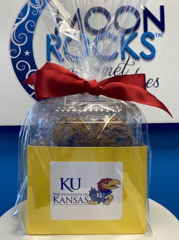 University of Kansas Cookie Basket Made By Moonrock Gourmet Food Gift Basket