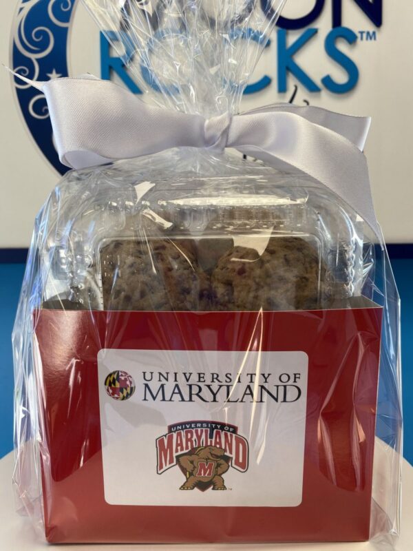 University Of Maryland Cookie Basket Made By Moonrock Gourmet Food Gift Basket