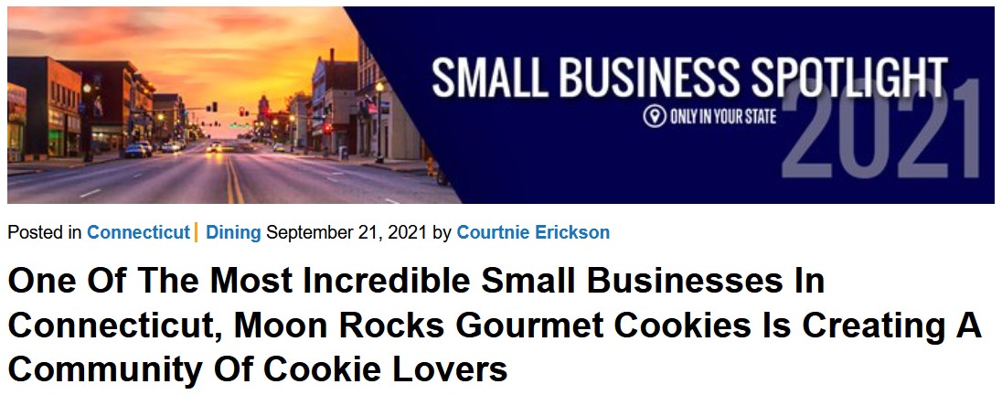 Moon Rocks gourmet cookies logo